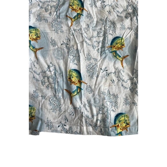 Fishing life cotton novelty fish button up LARGE - Picture 5 of 5